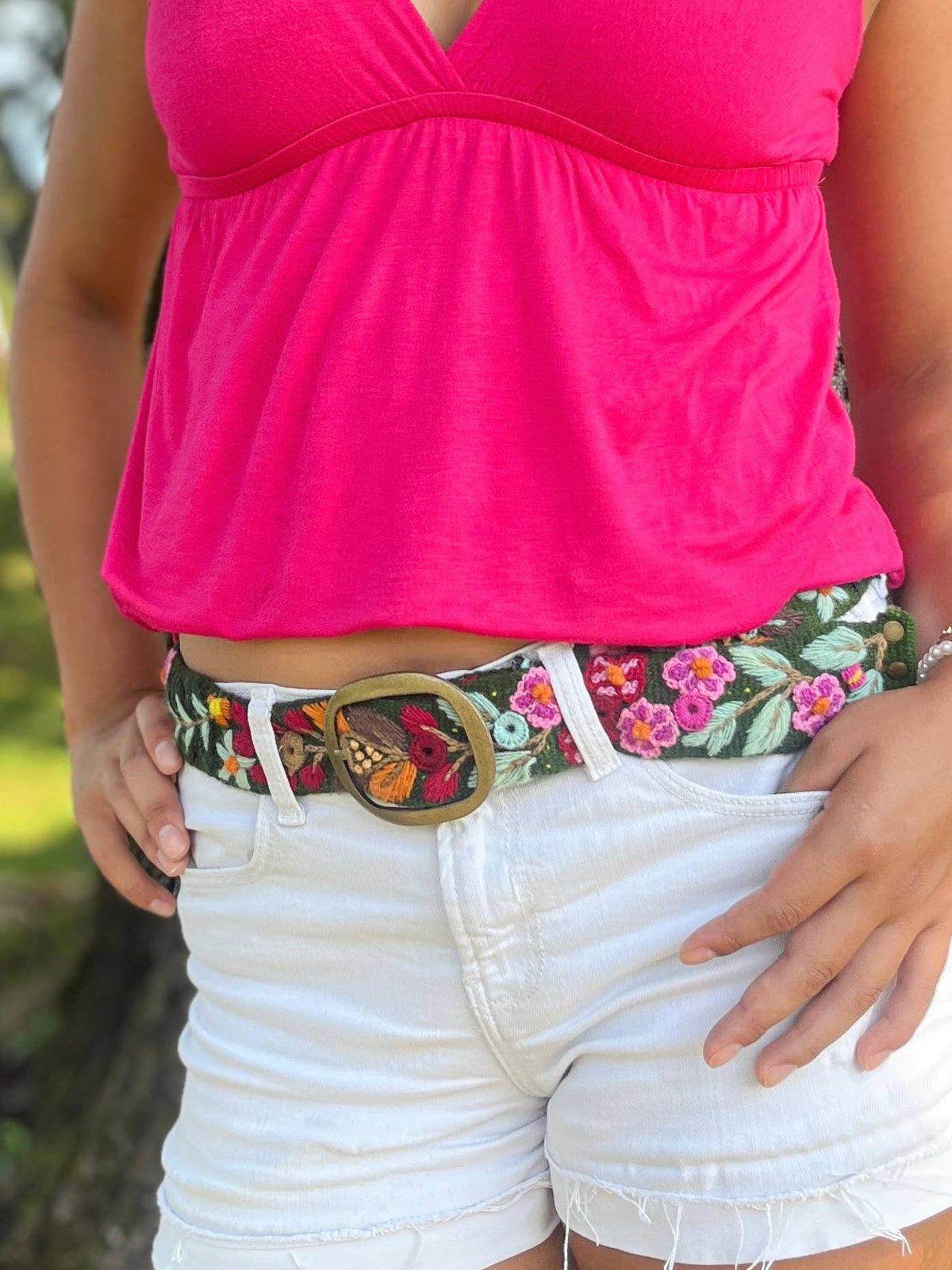 Forrest Wildberry Embroidery Belt