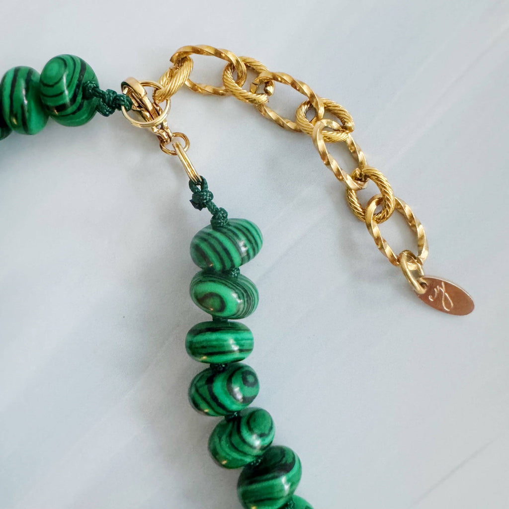 Refined Stone Bead Necklace – Timeless Everyday Accent: Amber Jade