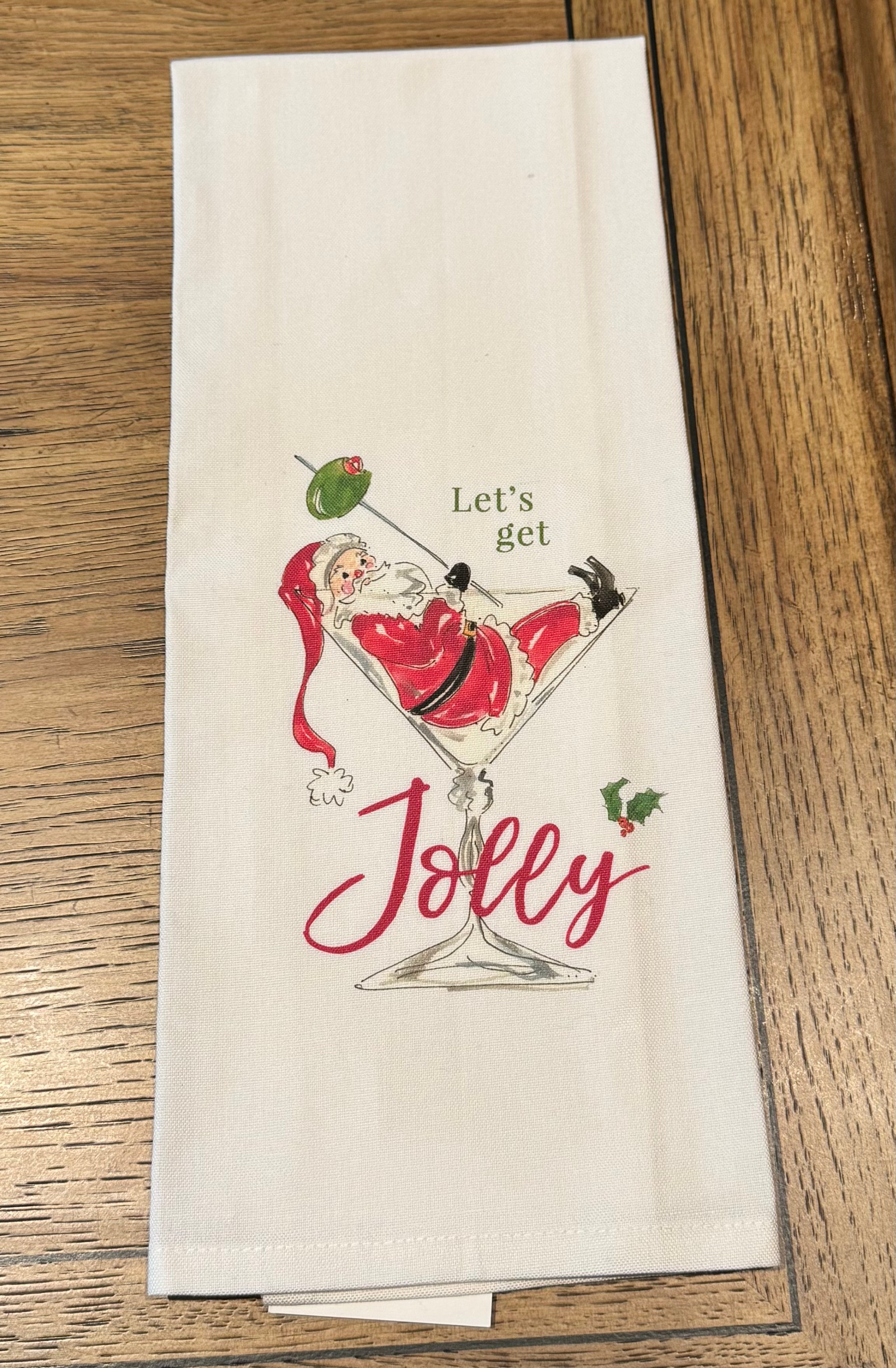 "Let's Get Jolly" Kitchen Towel