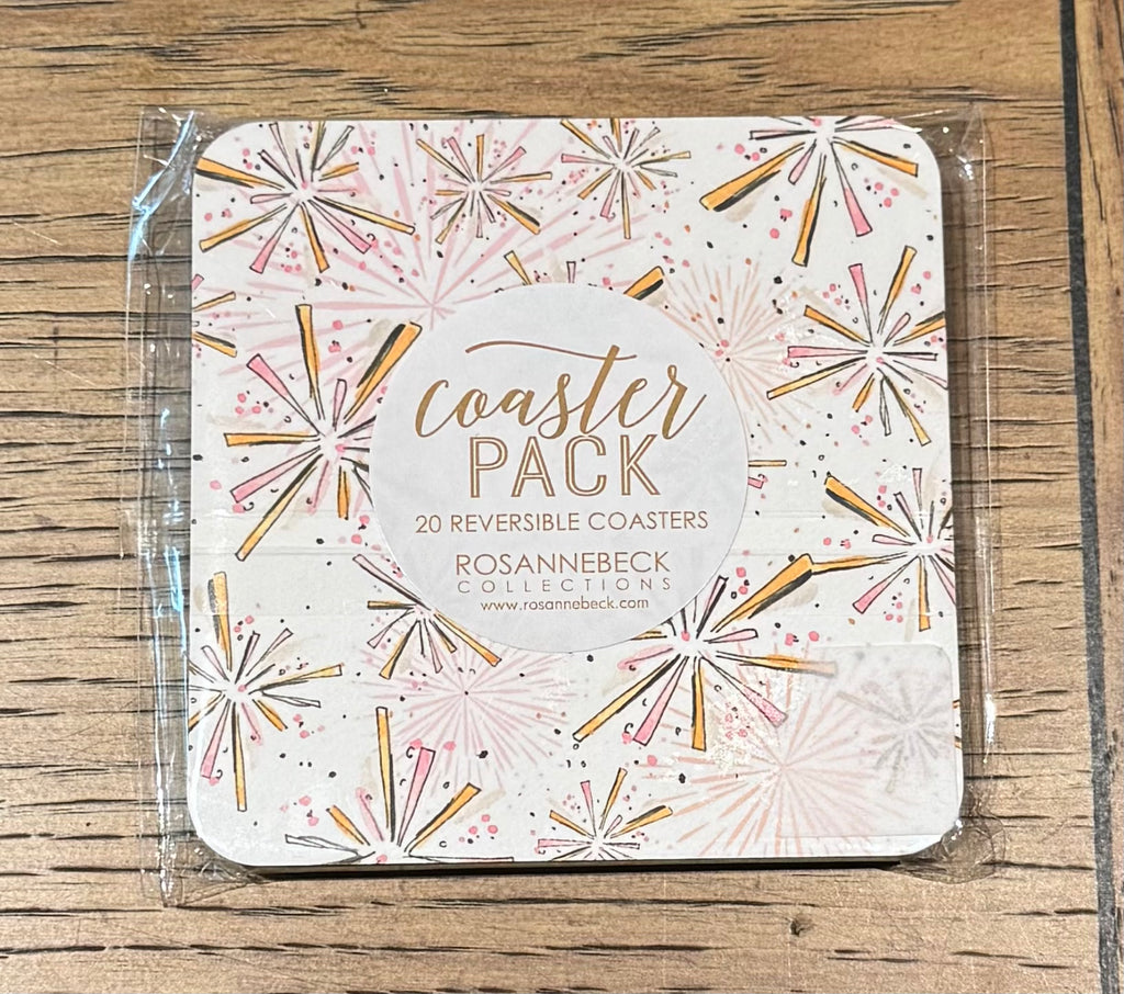 20 Reversible NYE coasters