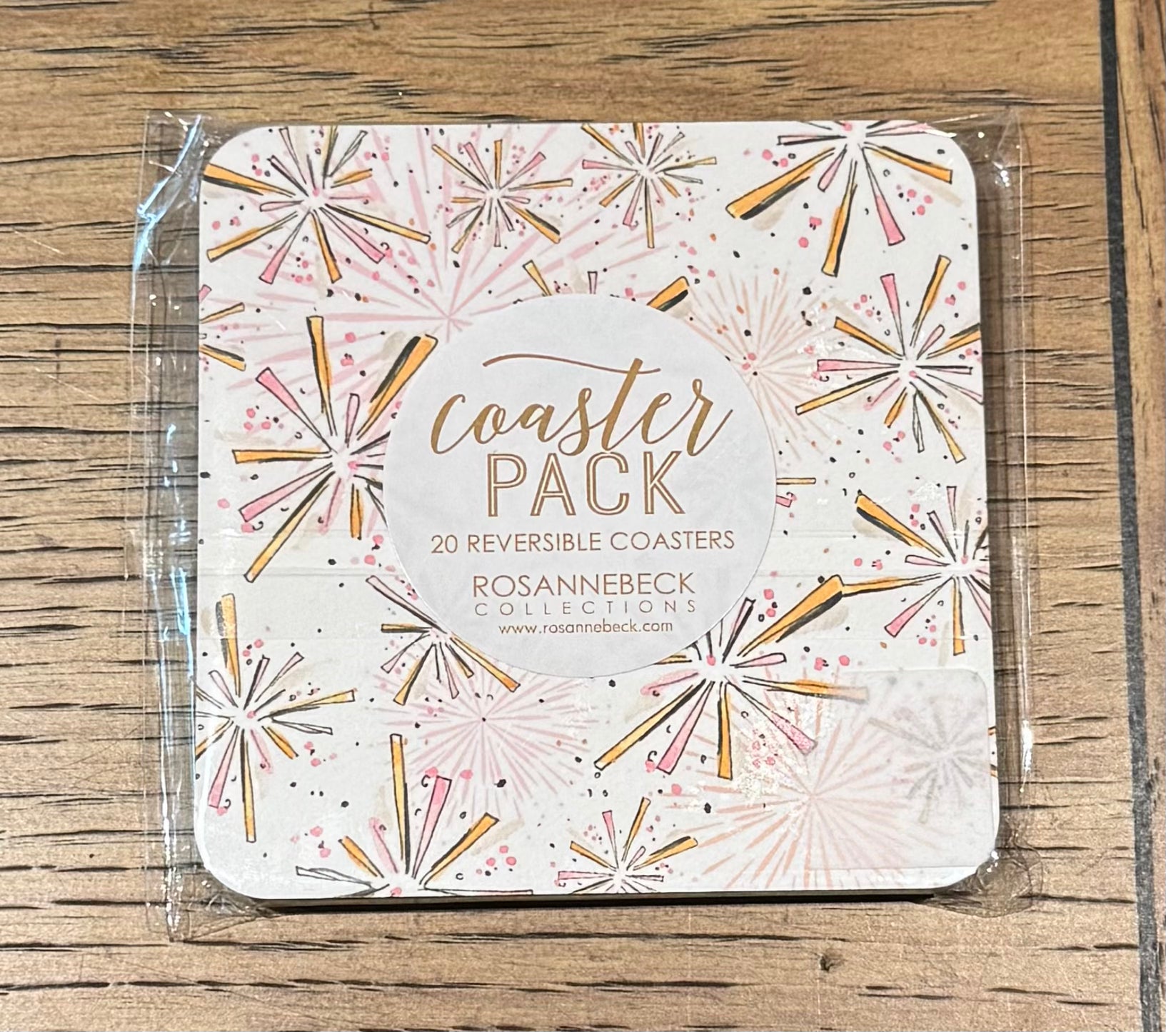 20 Reversible NYE coasters