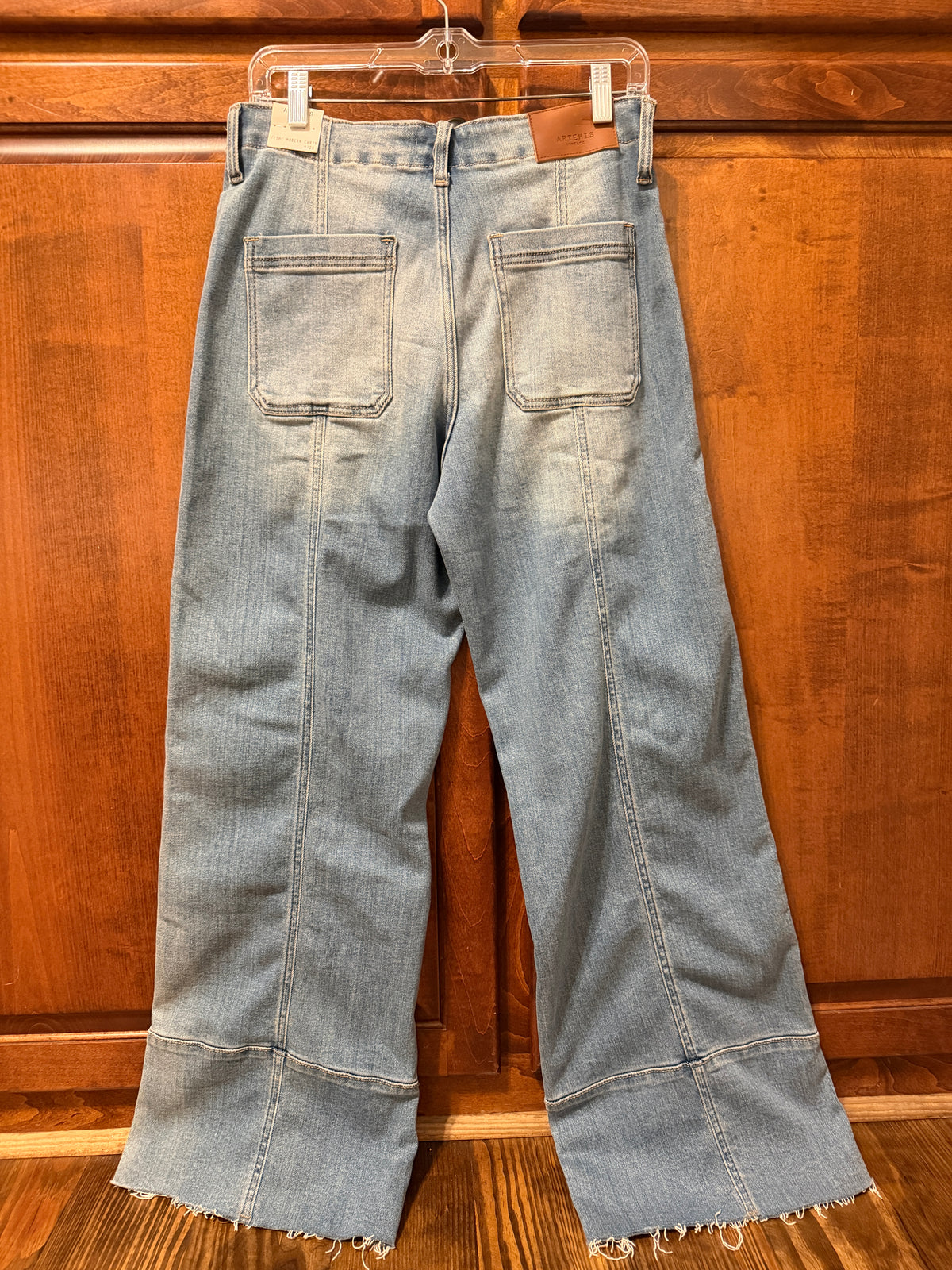 Fabric High Rise Tummy Control Jeans